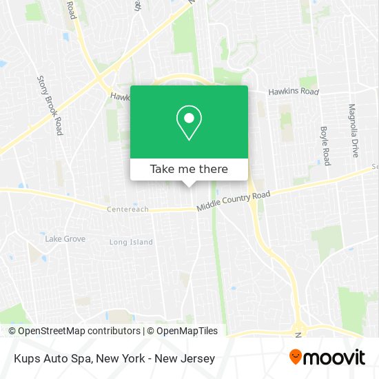 Kups Auto Spa map