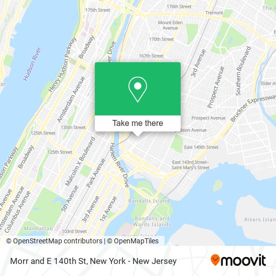 Mapa de Morr and E 140th St