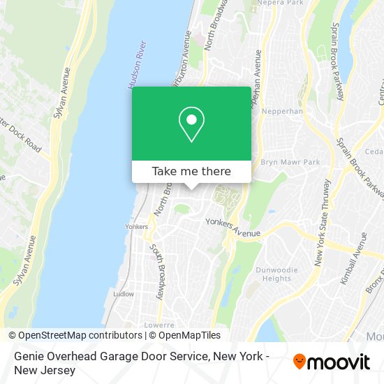 Genie Overhead Garage Door Service map