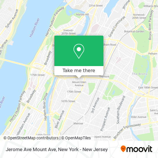 Mapa de Jerome Ave Mount Ave