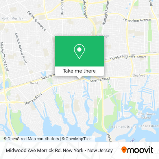 Mapa de Midwood Ave Merrick Rd