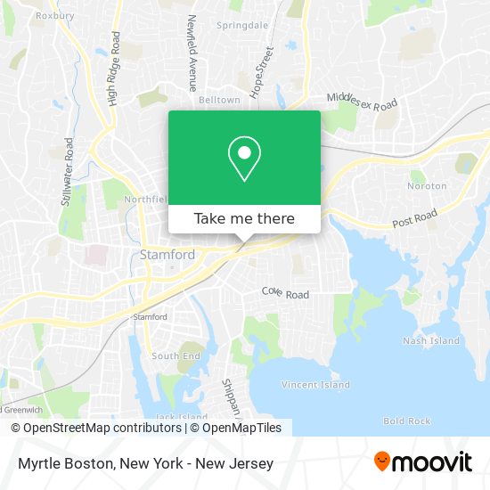 Myrtle Boston map