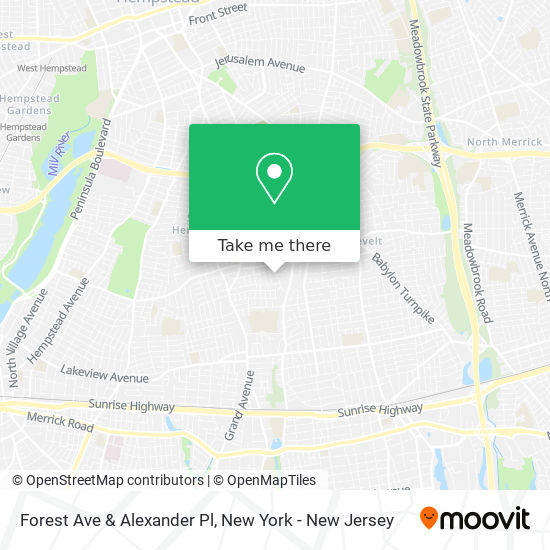 Forest Ave & Alexander Pl map