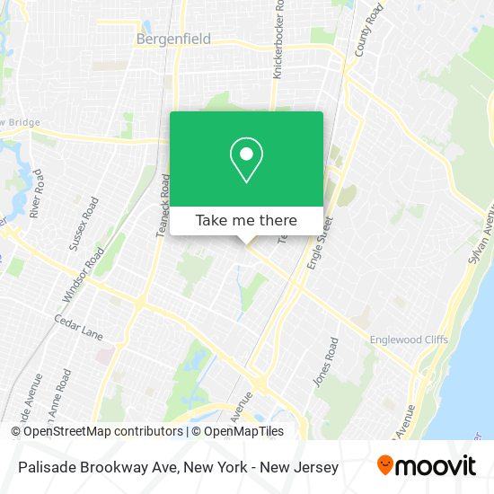 Palisade Brookway Ave map