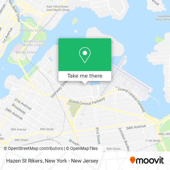 Hazen St Rikers map