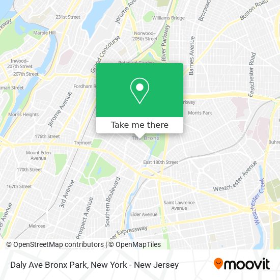 Mapa de Daly Ave Bronx Park