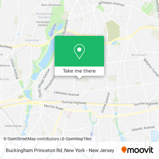 Mapa de Buckingham Princeton Rd