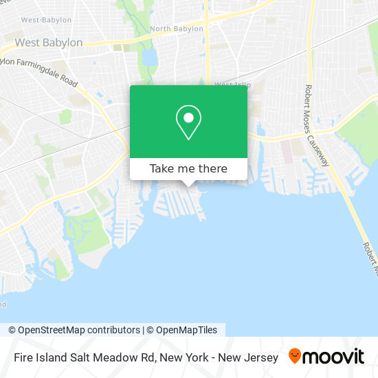 Fire Island Salt Meadow Rd map