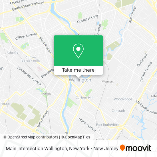 Mapa de Main intersection Wallington