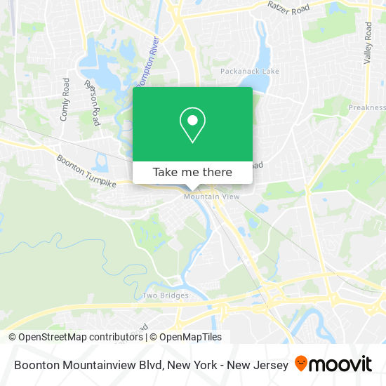 Boonton Mountainview Blvd map