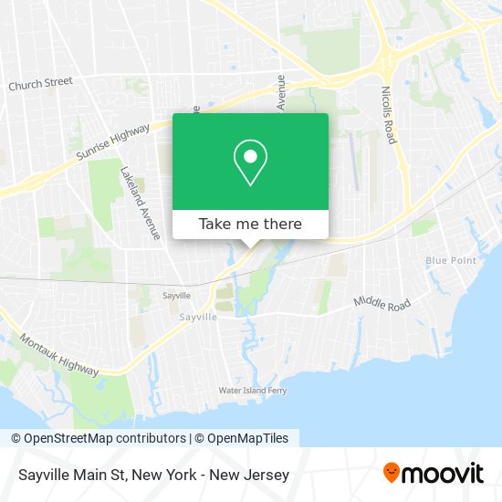 Mapa de Sayville Main St