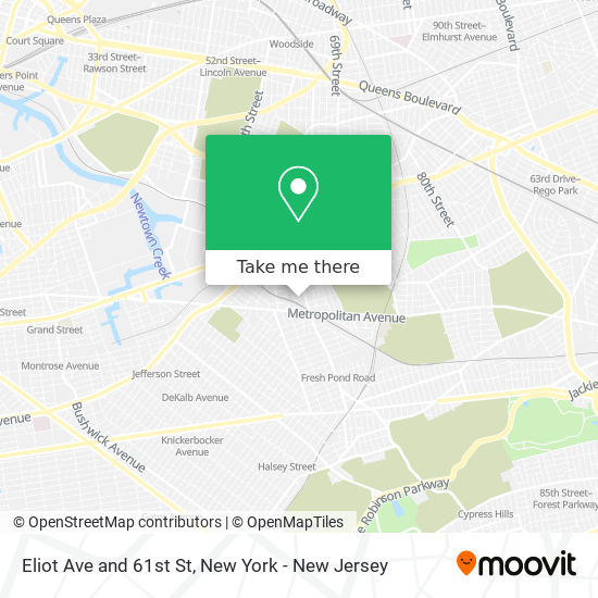 Mapa de Eliot Ave and 61st St