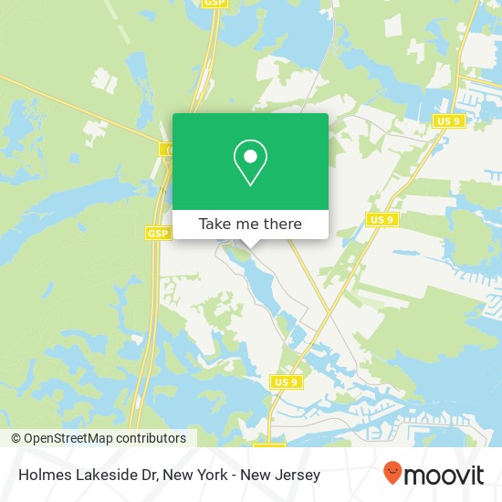 Mapa de Holmes Lakeside Dr, Forked River, NJ 08731