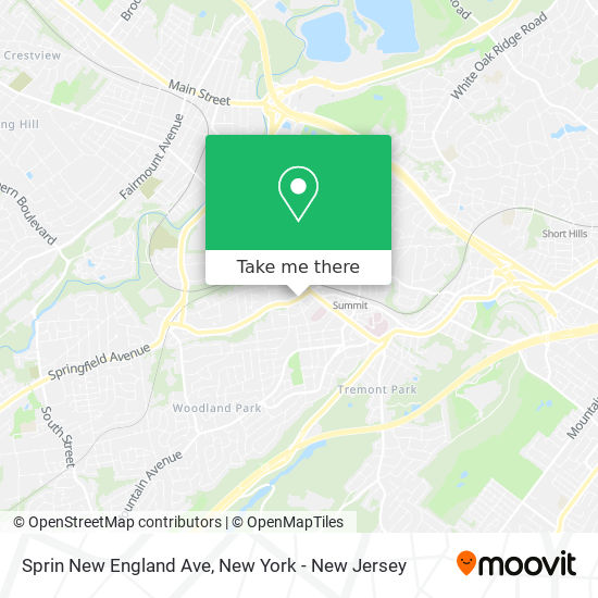 Sprin New England Ave map