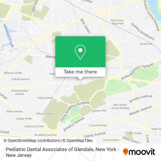 Pediatric Dental Associates of Glendale map