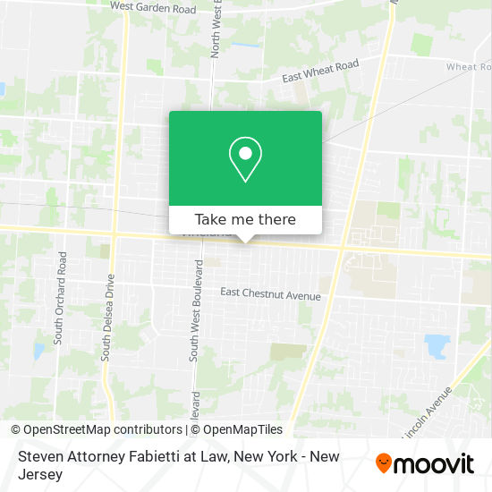 Steven Attorney Fabietti at Law map