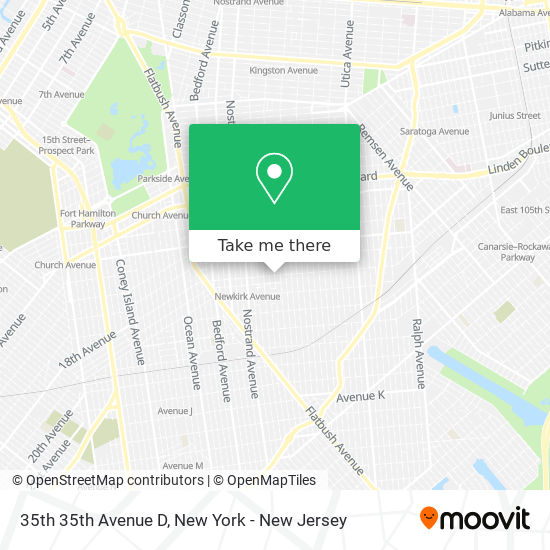 Mapa de 35th 35th Avenue D