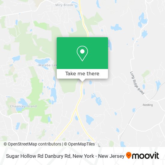 Sugar Hollow Rd Danbury Rd map