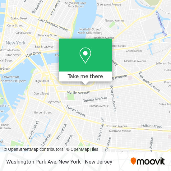 Mapa de Washington Park Ave