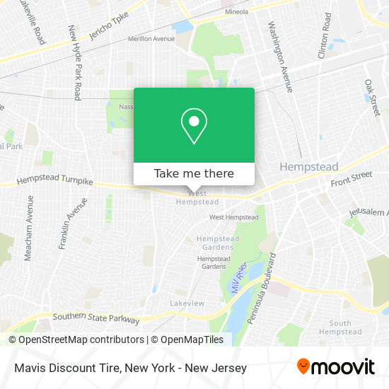 Mapa de Mavis Discount Tire