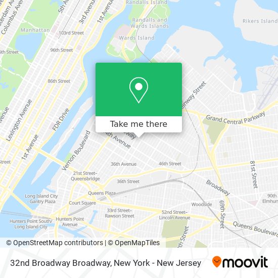 32nd Broadway Broadway map