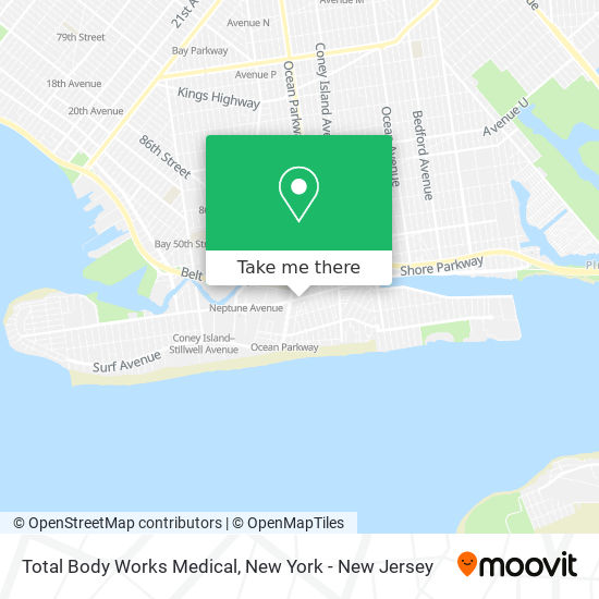 Total Body Works Medical map