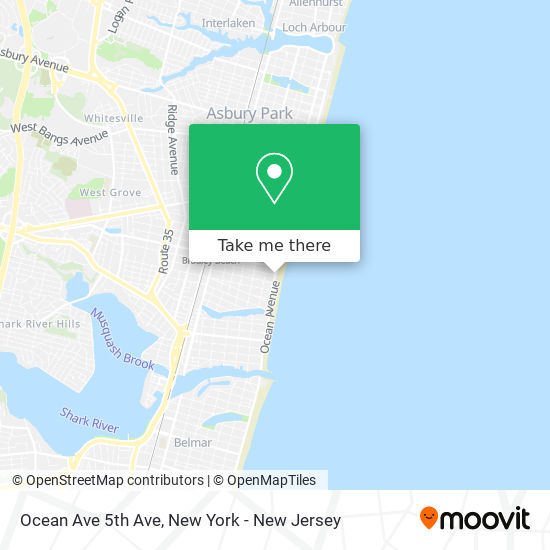 Mapa de Ocean Ave 5th Ave