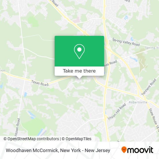 Woodhaven McCormick map