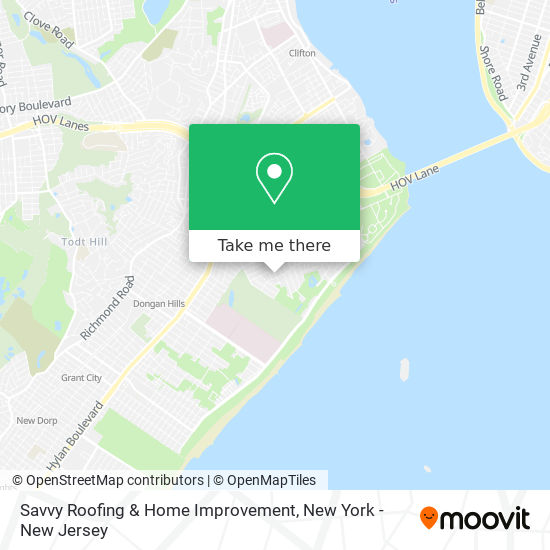 Savvy Roofing & Home Improvement map
