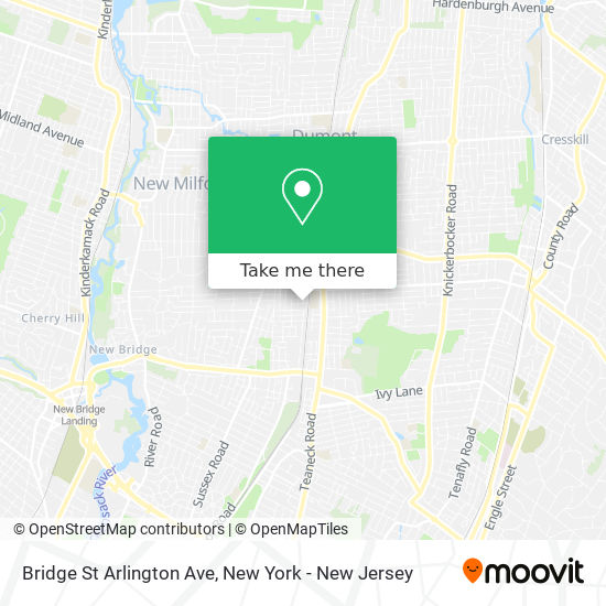 Mapa de Bridge St Arlington Ave