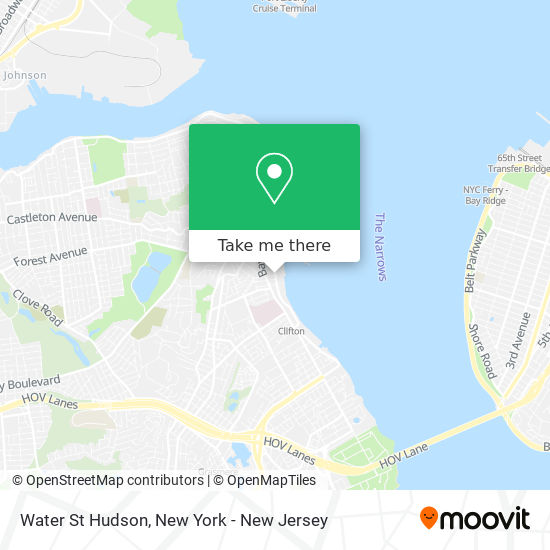 Water St Hudson map