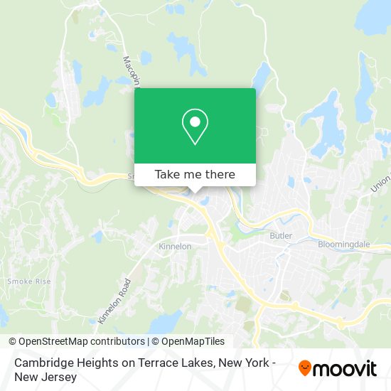 Cambridge Heights on Terrace Lakes map