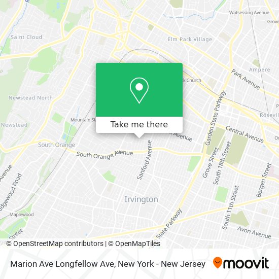 Mapa de Marion Ave Longfellow Ave