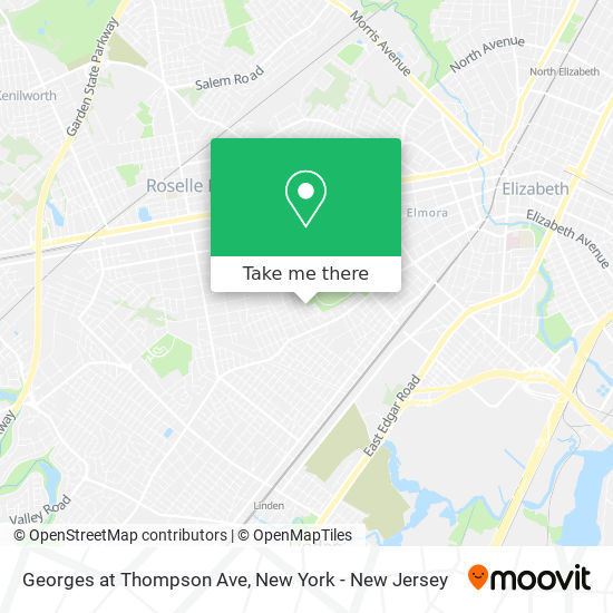 Georges at Thompson Ave map