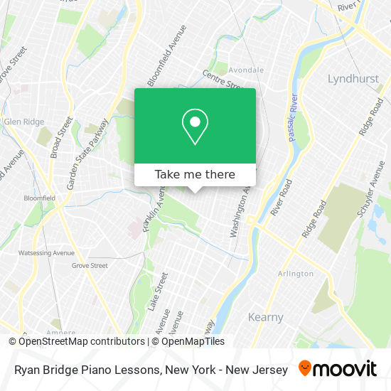 Ryan Bridge Piano Lessons map