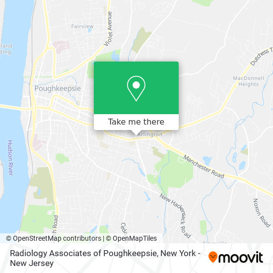 Mapa de Radiology Associates of Poughkeepsie