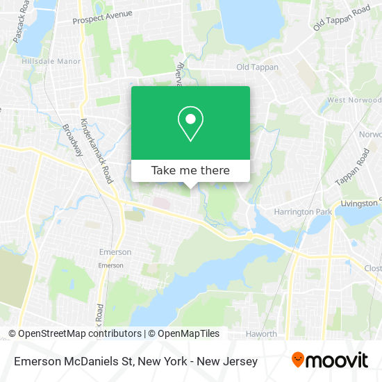 Emerson McDaniels St map