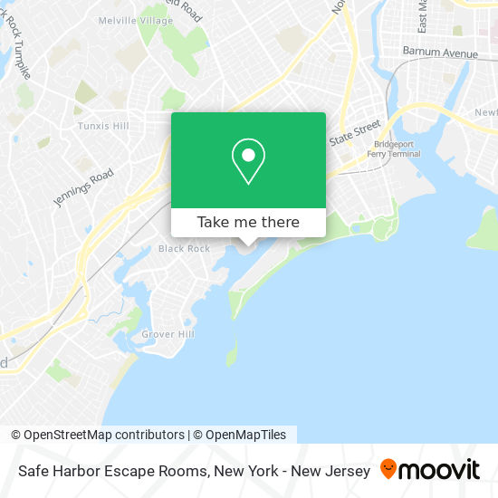 Mapa de Safe Harbor Escape Rooms