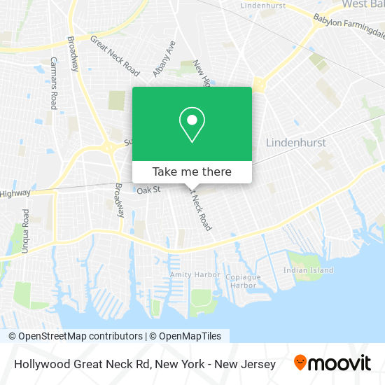 Hollywood Great Neck Rd map