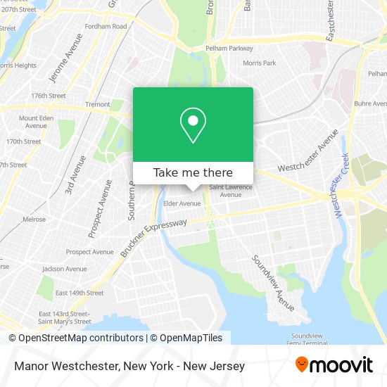Manor Westchester map