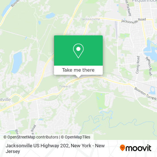 Jacksonville US Highway 202 map