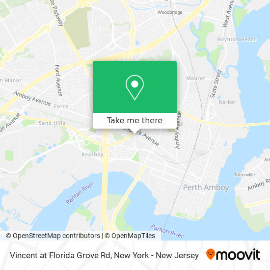 Mapa de Vincent at Florida Grove Rd