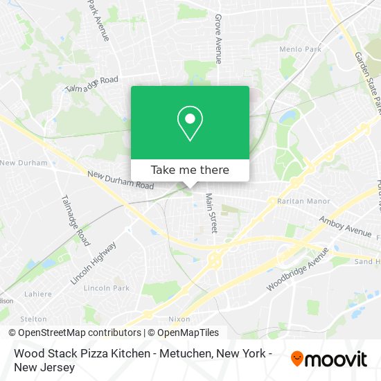 Wood Stack Pizza Kitchen - Metuchen map