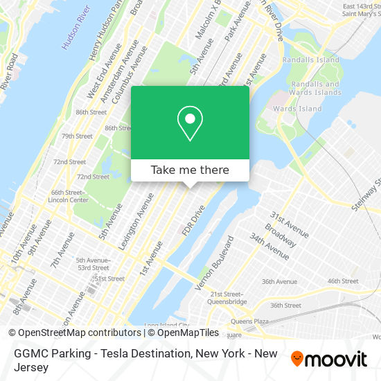 Mapa de GGMC Parking - Tesla Destination