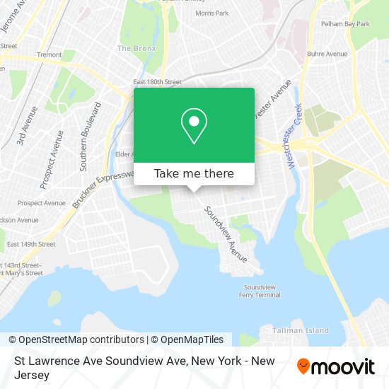 Mapa de St Lawrence Ave Soundview Ave