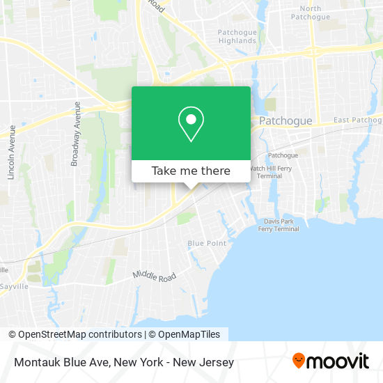 Mapa de Montauk Blue Ave