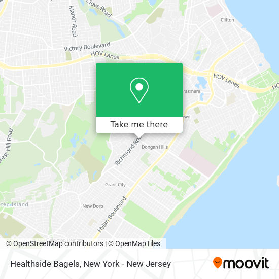 Mapa de Healthside Bagels