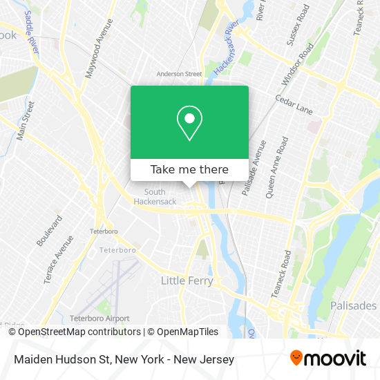 Maiden Hudson St map