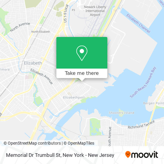 Memorial Dr Trumbull St map