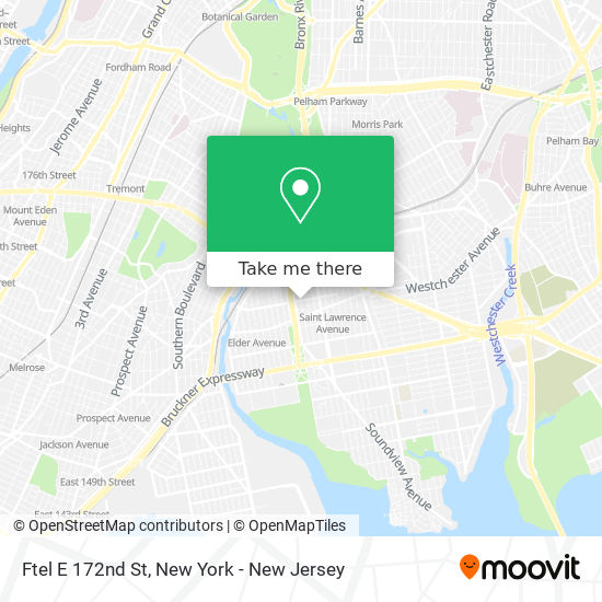 Ftel E 172nd St map